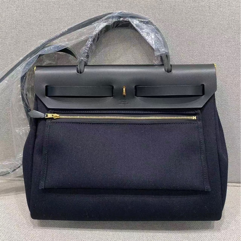 🌈Hermes🧡Herbag 31🧡黑色金扣🌈全新全套有單🌈Stamp W🌟原膜在🌟herbag31🌟herbag🌟愛馬仕🌟-8