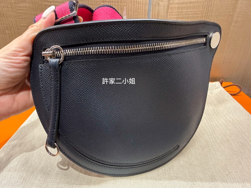 Hermes (2023年購入B刻)98新閒置 Petite Course月亮馬鞍包-8