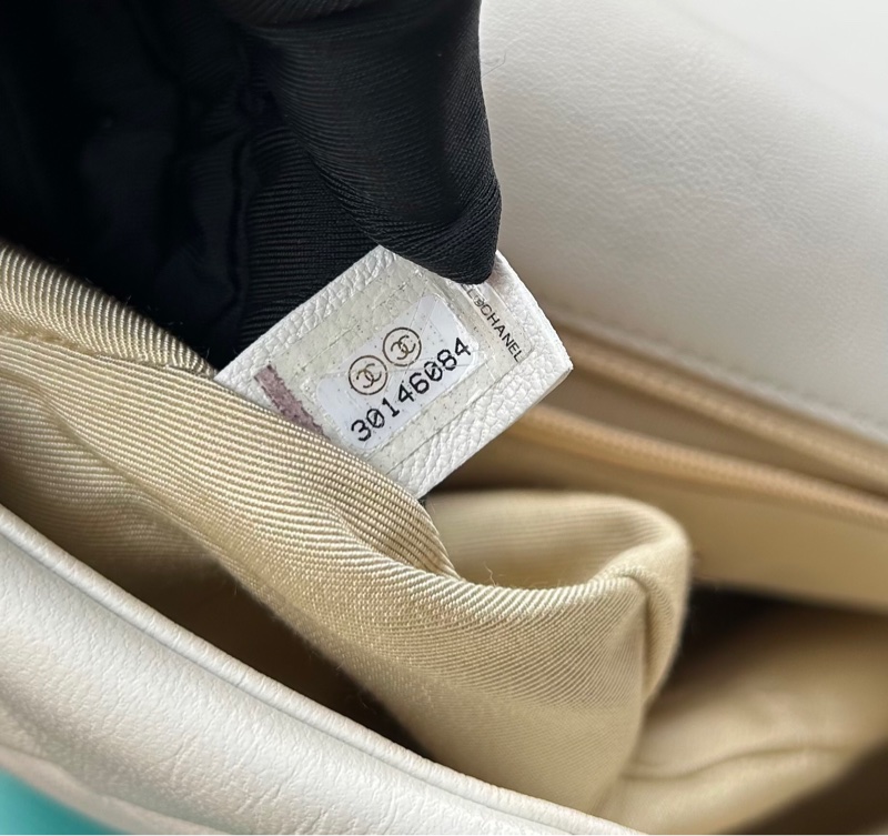 Chanel香奈兒白色 19bag 編碼款30開🧡-7