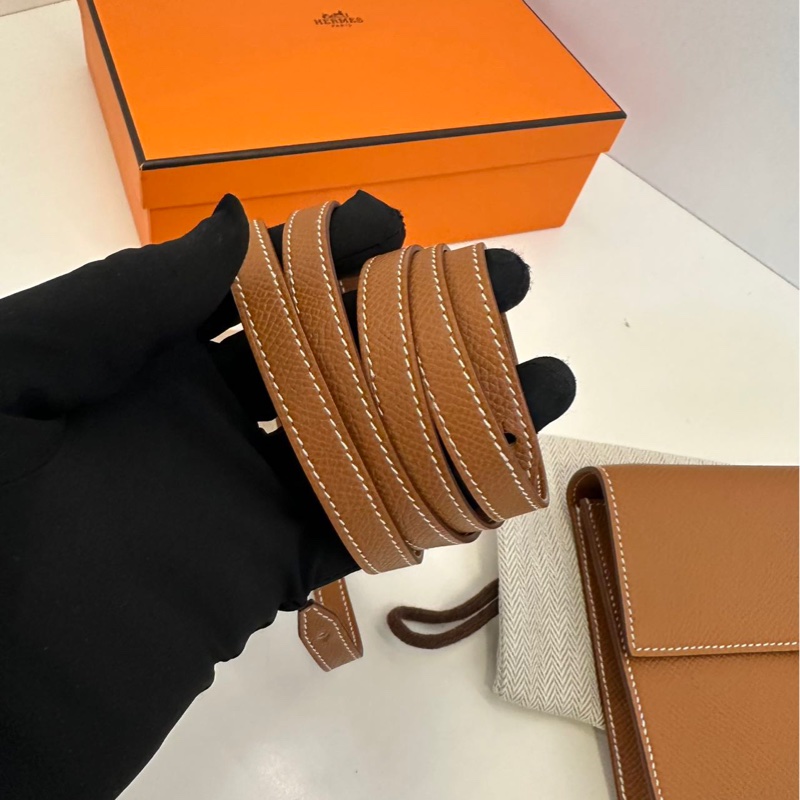 🌈Hermes🧡Clic 16🧡金棕金扣🌟全新有單有盒🌈🌟Epsom皮🌟Stamp B🌟原貼膜在🌟閑置🌟clic16🌟Clic🌟hermeswallet🌟愛馬仕🌟-7