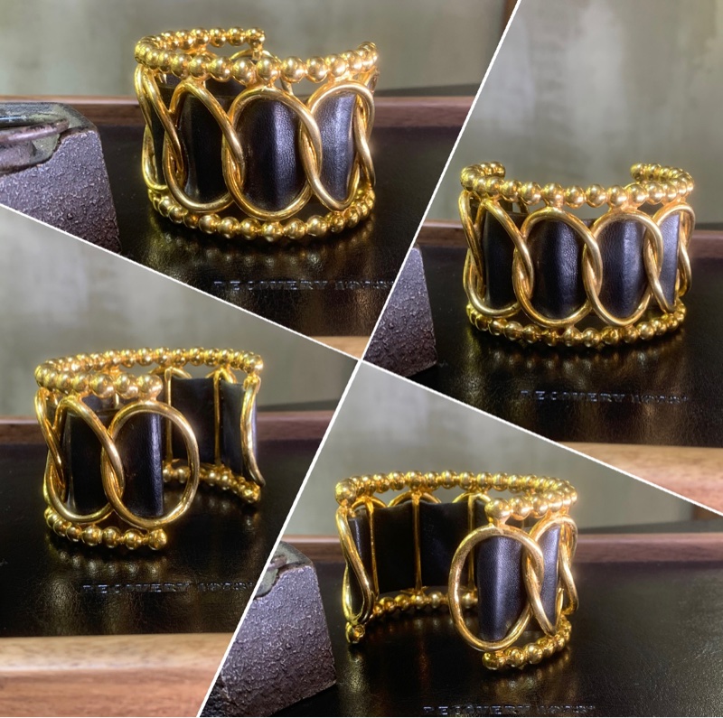 香奈兒極罕中古皇冠手鐲 Chanel Vintage Bracelet In 24k Gold-Plate-1