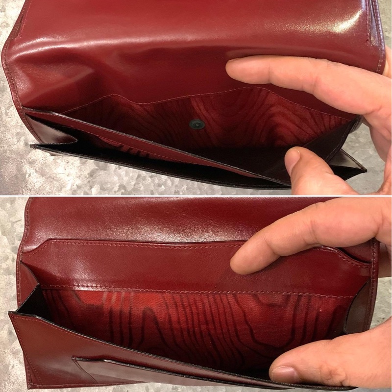 Celine Vintage Bordeaux Horse Carriage Bifold Kiss-lock Long Wallet  馬車波爾多啪扣對摺長銀包-6
