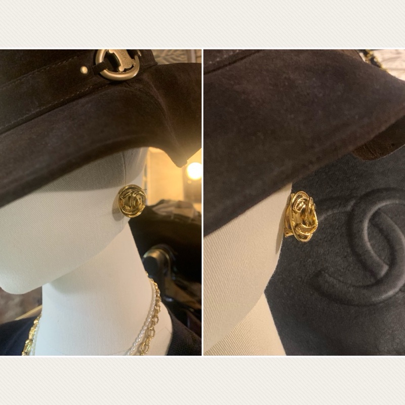CHANEL Vintage Clip Earrings With CC Logo In 1994S  香奈兒經典中古標誌耳夾-6