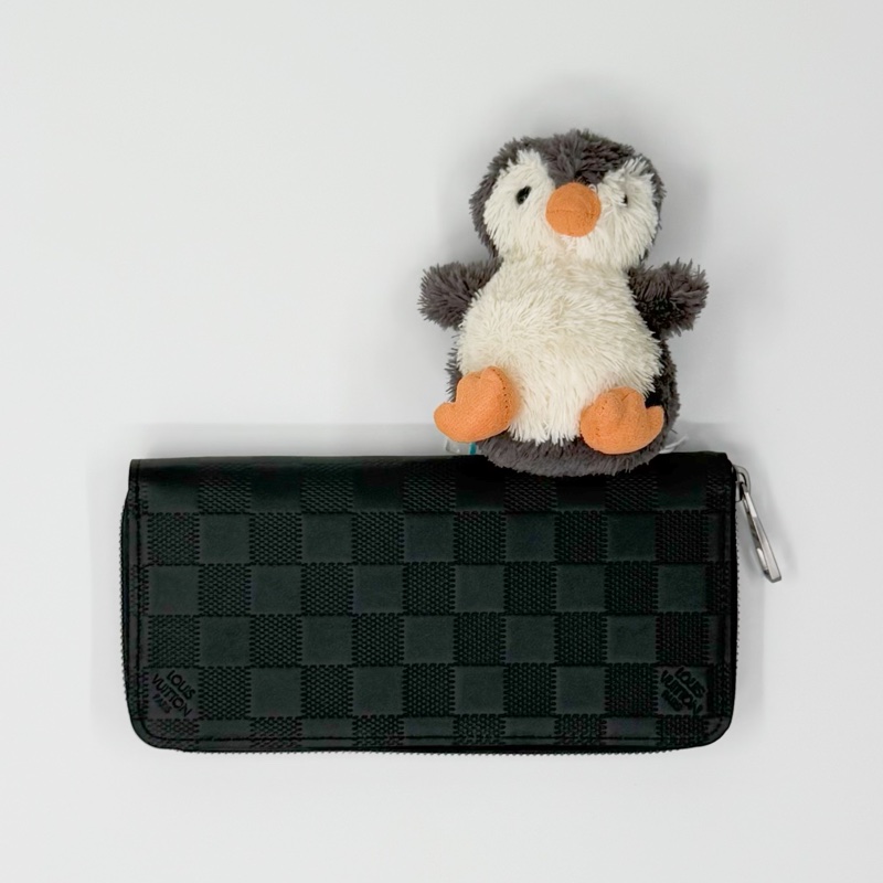 LV Damier Infini 棋盤格壓紋拉鍊長夾🖤 |✨ Wisher惟奢名品✨-0