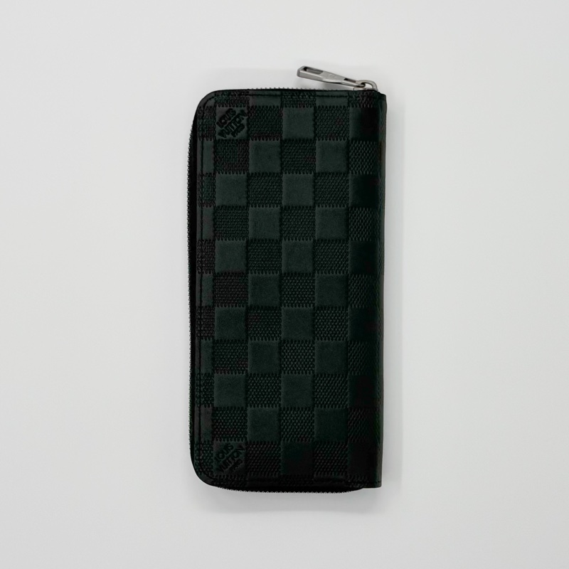 LV Damier Infini 棋盤格壓紋拉鍊長夾🖤 |✨ Wisher惟奢名品✨-1
