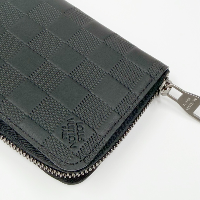 LV Damier Infini 棋盤格壓紋拉鍊長夾🖤 |✨ Wisher惟奢名品✨-12