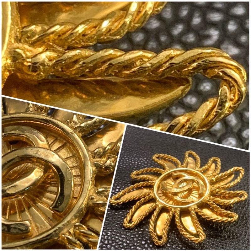 Chanel Vintage 1994 Coco Mark Sun Brooch 香奈兒火焰太陽CC心口針-2