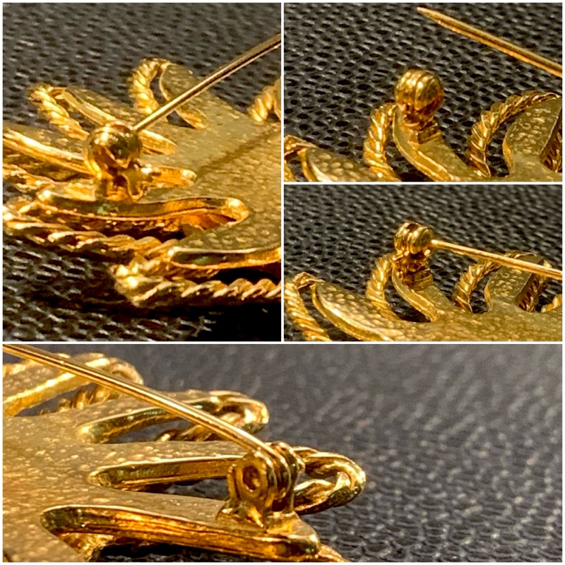 Chanel Vintage 1994 Coco Mark Sun Brooch 香奈兒火焰太陽CC心口針-3