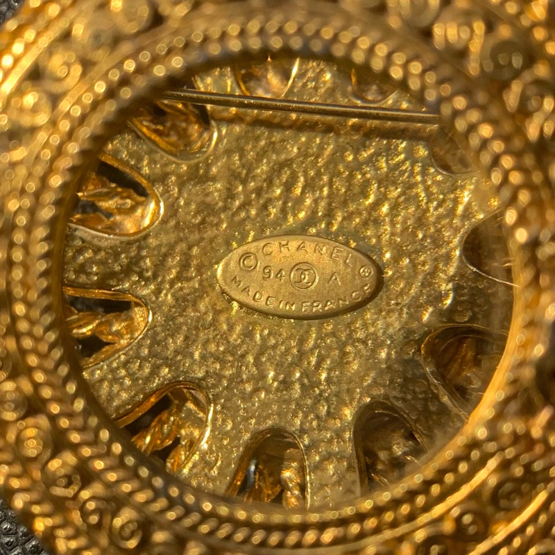 Chanel Vintage 1994 Coco Mark Sun Brooch 香奈兒火焰太陽CC心口針-4