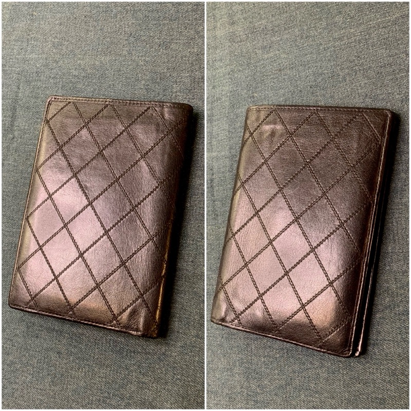 Chanel Vintage Classic Diamond Quilting Long Wallet In Black 經典黑色小牛皮菱格紋長銀包-2