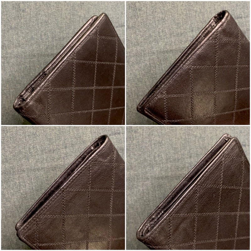 Chanel Vintage Classic Diamond Quilting Long Wallet In Black 經典黑色小牛皮菱格紋長銀包-3