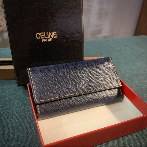 Celine key Bag In Navy 瑟琳深藍鎖匙包