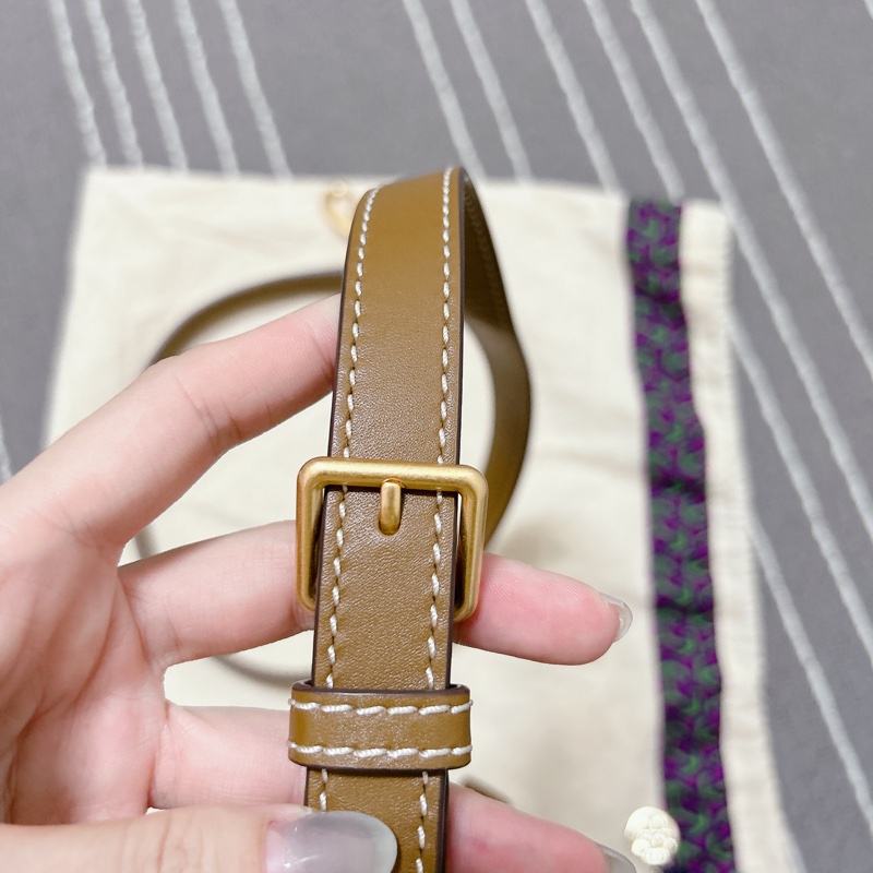 Tory Burch 老花咖色水桶包-11