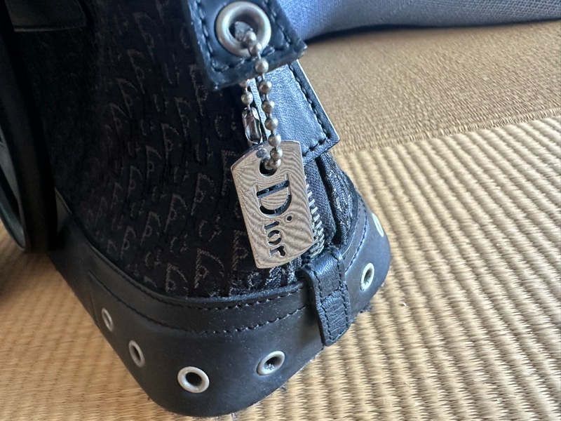 標題: 【中古熱銷爆款】Dior Flight 黑色 Oblique 緹花金屬孔眼保齡球包 / 復古 Y2K-3