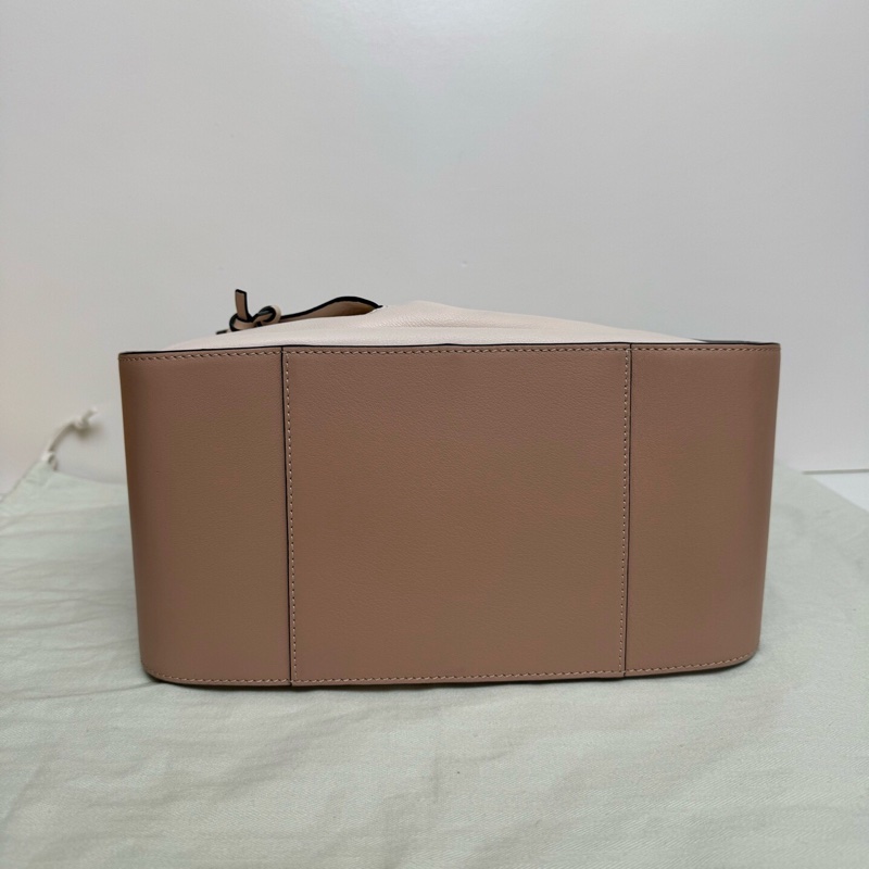 Loewe 羅意威 牛皮吊床包粉色拼色小號 底長26-4