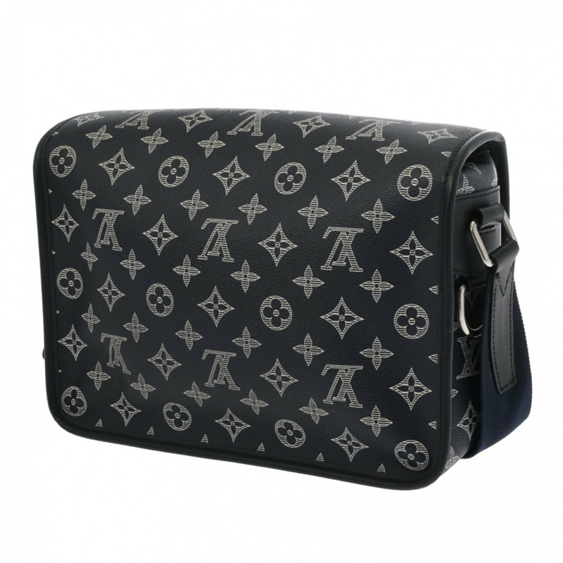 路易威登 (LOUIS VUITTON) Monogram Chapman Messenger PM 海軍藍 M54248 男士 Savannah 帆布單肩包 A 級二手 Ginzo-2