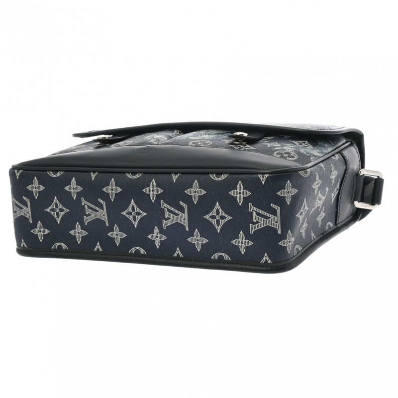 路易威登 (LOUIS VUITTON) Monogram Chapman Messenger PM 海軍藍 M54248 男士 Savannah 帆布單肩包 A 級二手 Ginzo-5