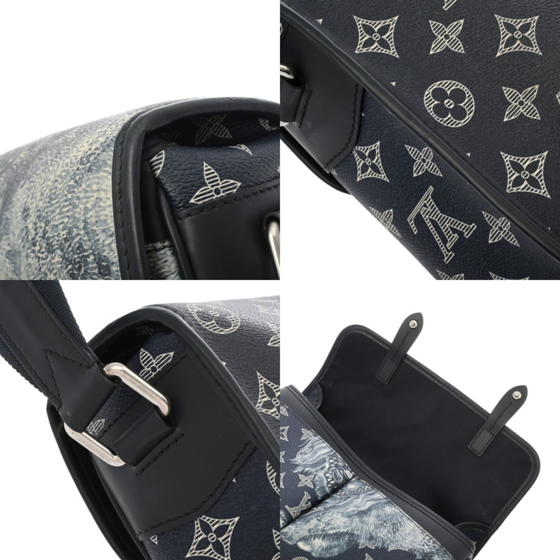 路易威登 (LOUIS VUITTON) Monogram Chapman Messenger PM 海軍藍 M54248 男士 Savannah 帆布單肩包 A 級二手 Ginzo-8