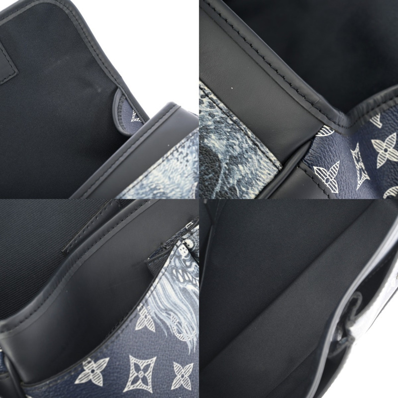 路易威登 (LOUIS VUITTON) Monogram Chapman Messenger PM 海軍藍 M54248 男士 Savannah 帆布單肩包 A 級二手 Ginzo-9