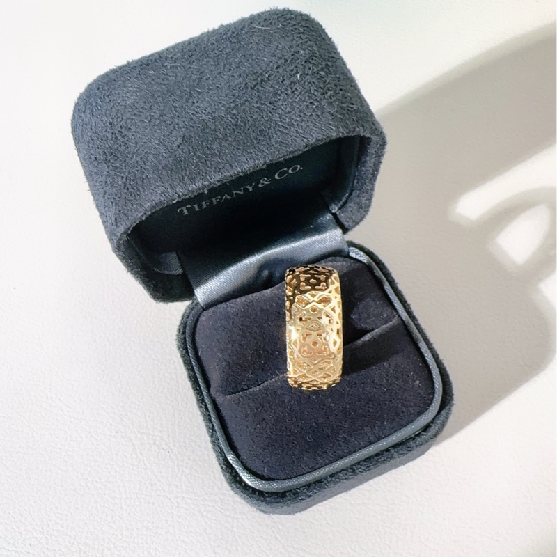 Tiffany蒂芙尼 Paloma's Marrakesh系列 超級限量版18K金鳥巢戒指,尺寸50碼-3