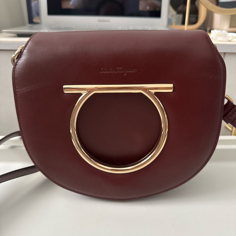 Salvatore Ferragamo 肩背包 Gancini系列-5