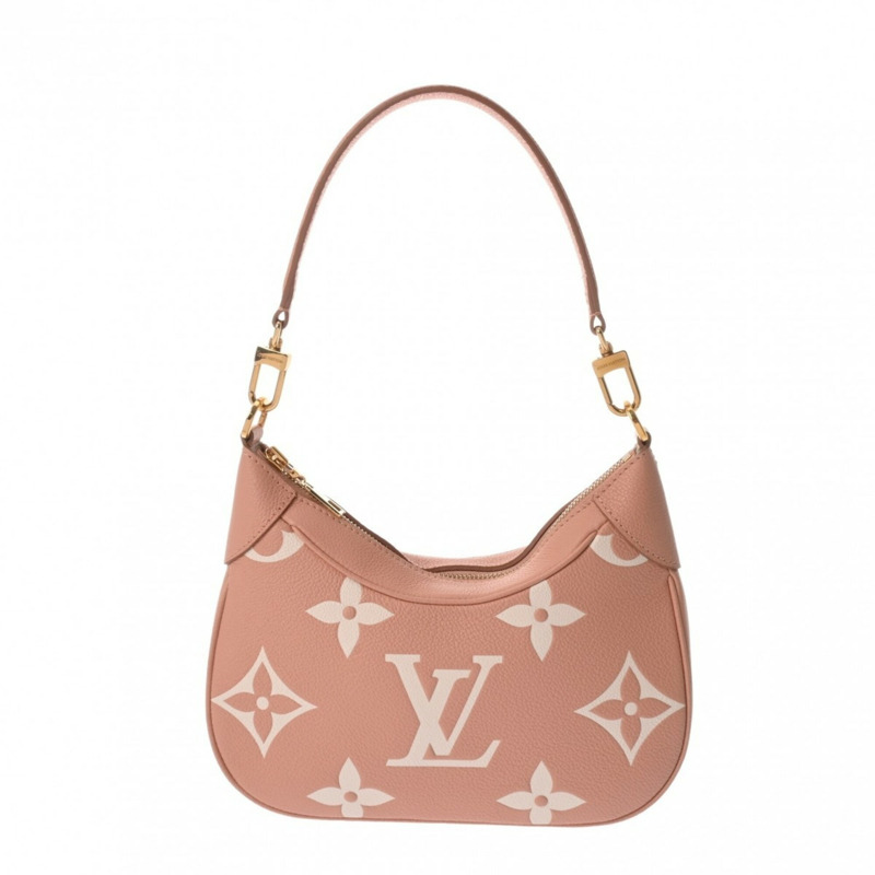 路易威登 (LOUIS VUITTON) Monogram Empreinte Bagatelle Rose Trianon Cream M46301 女士真皮單肩包 A 級二手 Ginzo-1