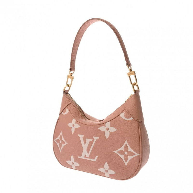 路易威登 (LOUIS VUITTON) Monogram Empreinte Bagatelle Rose Trianon Cream M46301 女士真皮單肩包 A 級二手 Ginzo-2
