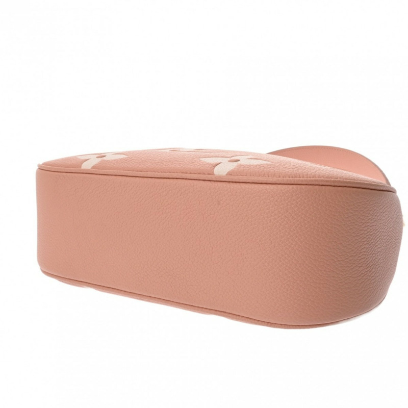 路易威登 (LOUIS VUITTON) Monogram Empreinte Bagatelle Rose Trianon Cream M46301 女士真皮單肩包 A 級二手 Ginzo-5
