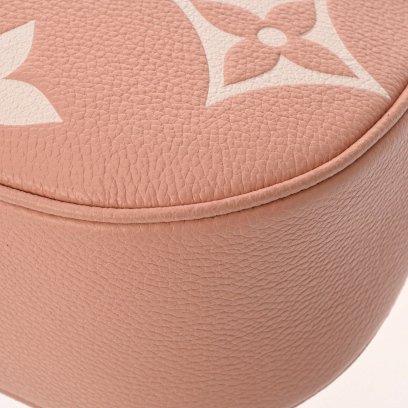 路易威登 (LOUIS VUITTON) Monogram Empreinte Bagatelle Rose Trianon Cream M46301 女士真皮單肩包 A 級二手 Ginzo-6