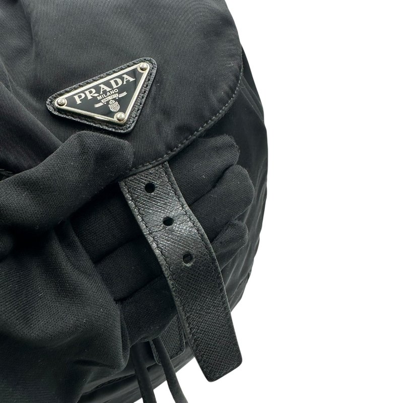 【美收精品】PRADA黑色後背包 C-506【隔月月中將轉賣至日本 上架期限30天】-9