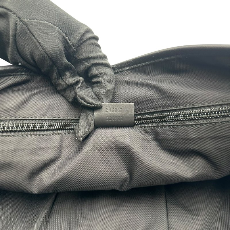 【美收精品】Gucci 黑色皮革肩背包 C-507【隔月月中將轉賣至日本 上架期限30天】-10