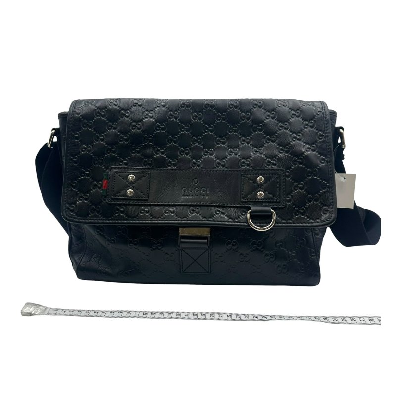 【美收精品】Gucci 黑色皮革肩背包 C-507【隔月月中將轉賣至日本 上架期限30天】-14