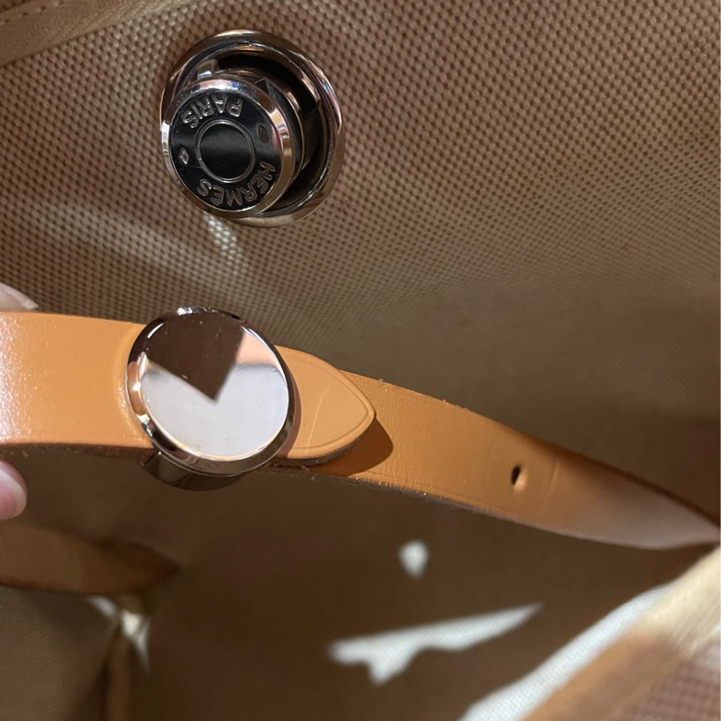 Hermès Herbag31愛馬仕後背包 口B刻 銀扣駝棕色-23