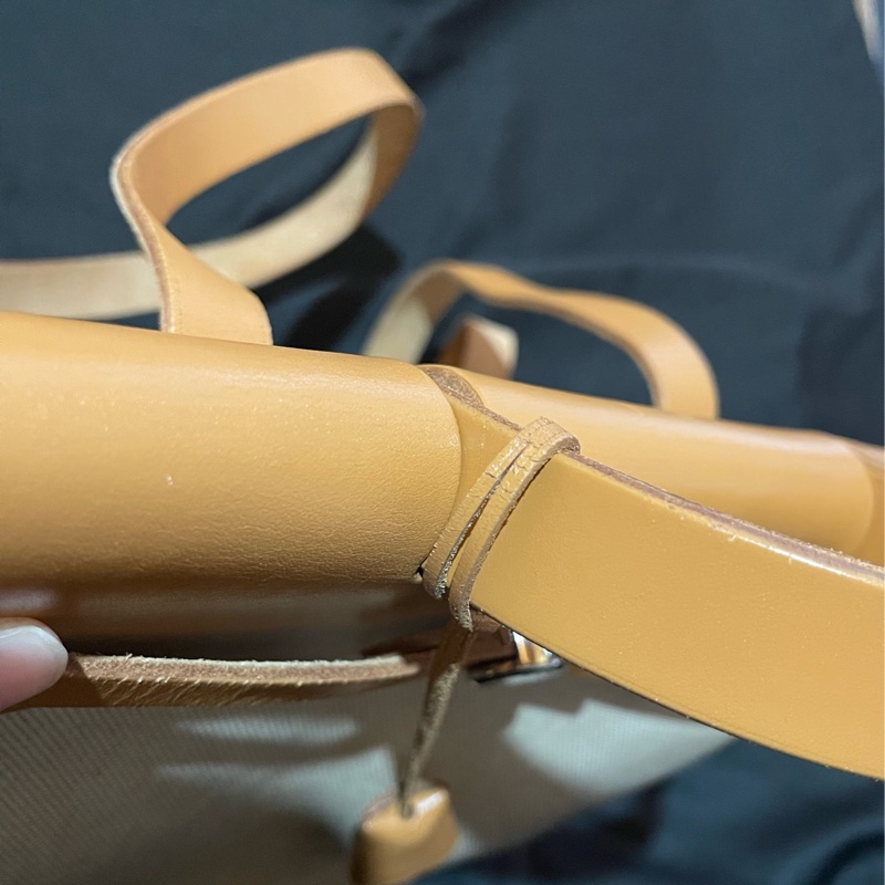 Hermès Herbag31愛馬仕後背包 口B刻 銀扣駝棕色-43