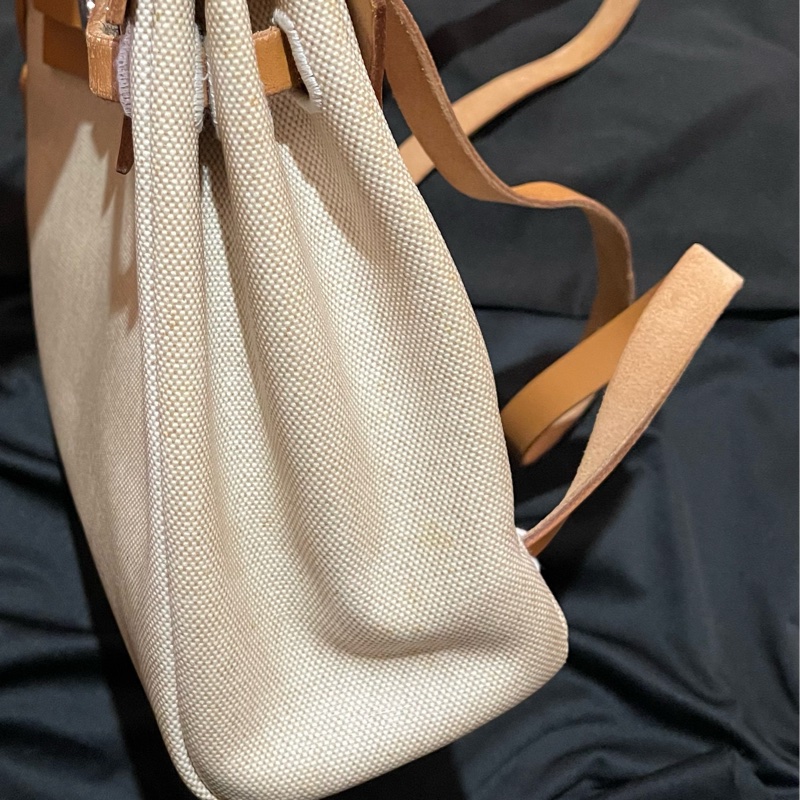 Hermès Herbag31愛馬仕後背包 口B刻 銀扣駝棕色-46
