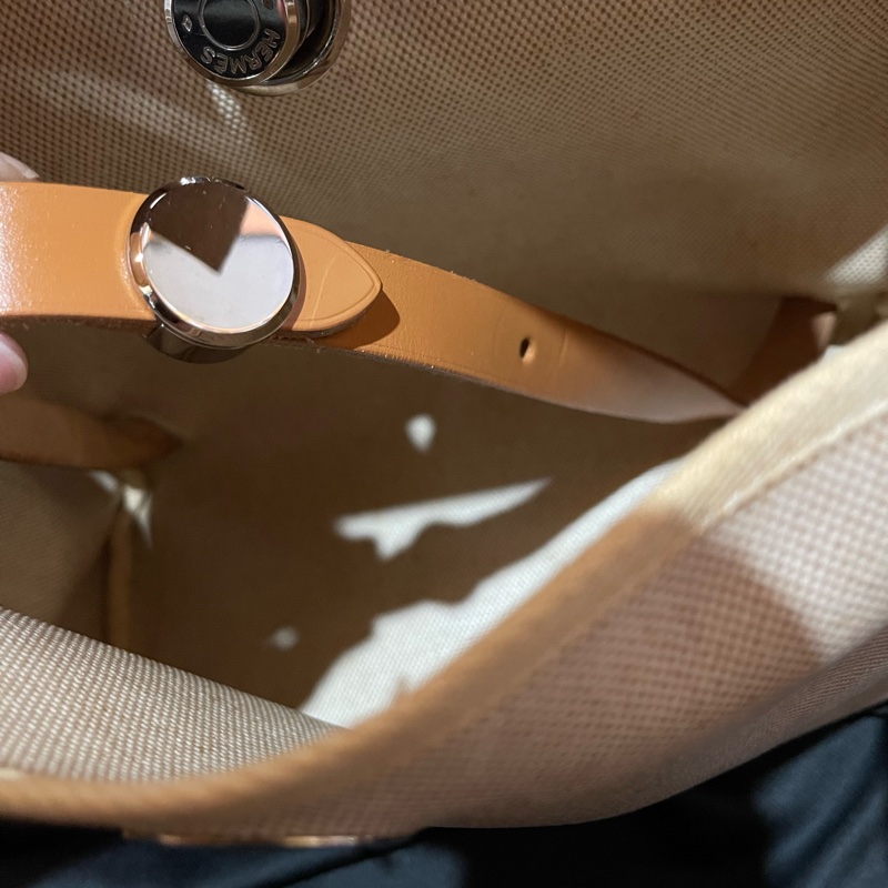 Hermès Herbag31愛馬仕後背包 口B刻 銀扣駝棕色-70