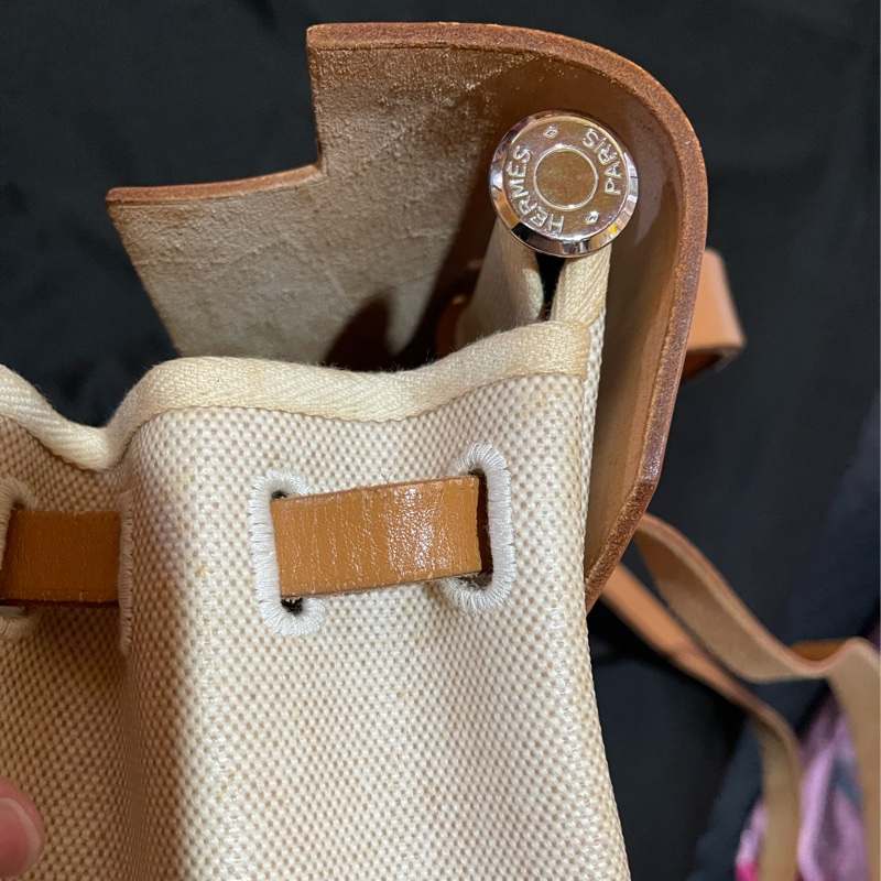 Hermès Herbag31愛馬仕後背包 口B刻 銀扣駝棕色-80