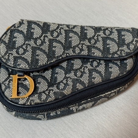Dior mini馬鞍包 老花 帆布