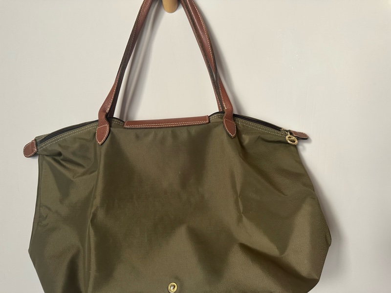 Longchamp綠色長背帶-3