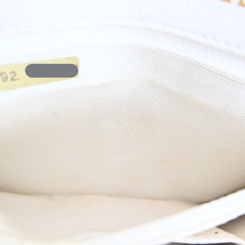 中古 香奈兒 Chanel Quilted Classic White 白色 Full Flap Shoulder Bag 肩背包 印記 Series 1-22
