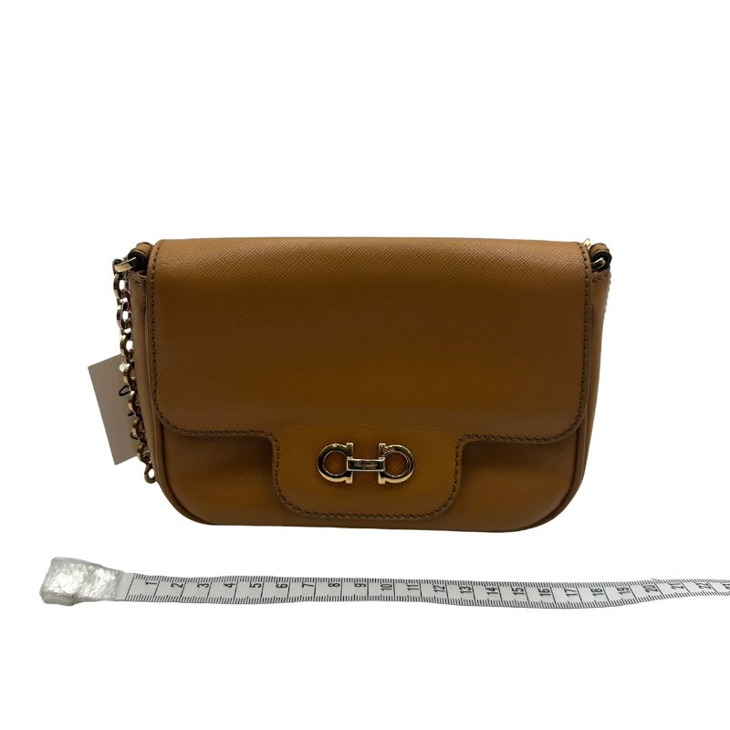 【美收精品】Ferragamo 黃色皮革肩背包C-508【隔月月中將轉賣至日本 上架期限30天】-15