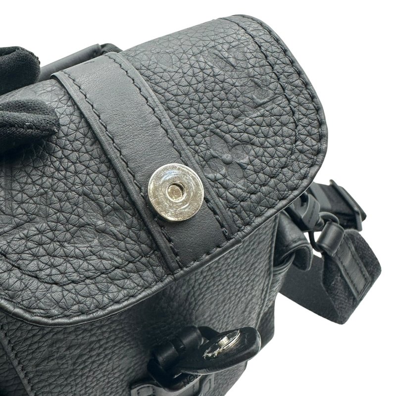【美收精品】LOUIS VUITTON 黑色皮革肩背包 C-510【隔月月中將轉賣至日本 上架期限30天】-10