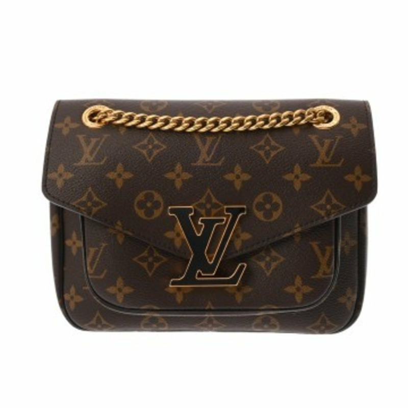 路易威登 (LOUIS VUITTON) Monogram Passy棕色女士帆布肩背包 A級二手 Ginzo-0