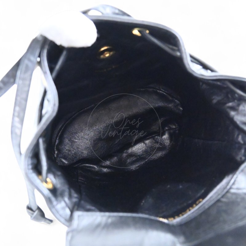 中古 Chanel 香奈兒 經典款 黑色小羊皮 大號 Duma 後背包-16