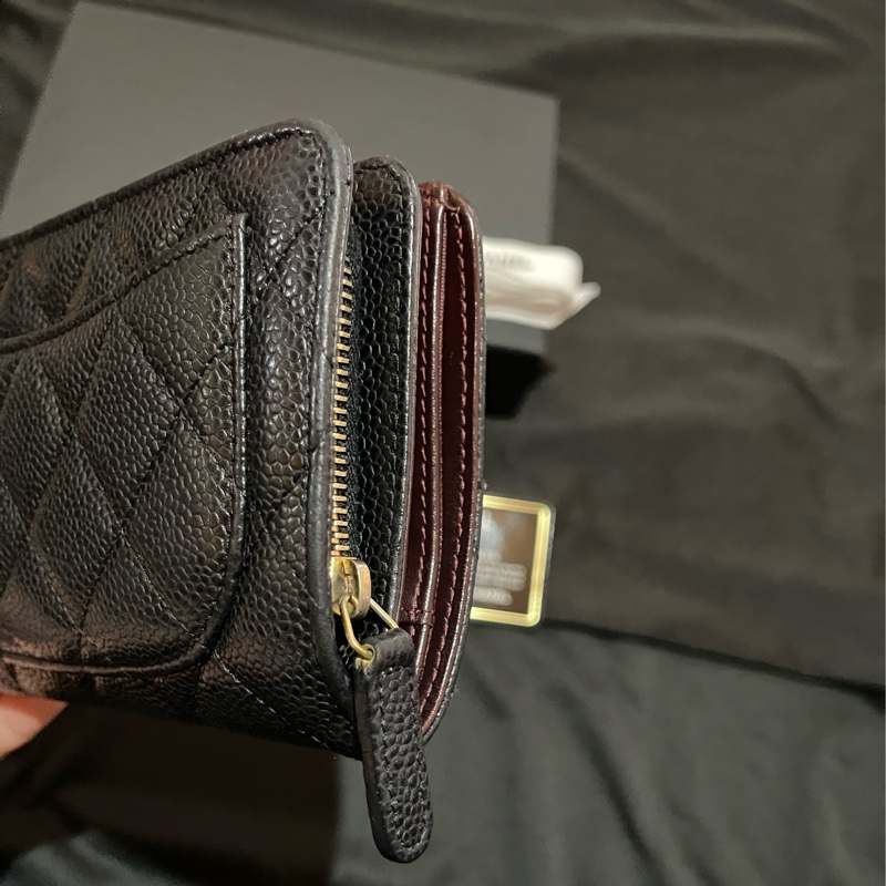 Chanel 香奈兒 19開金釦黑荔枝牛皮中夾-16