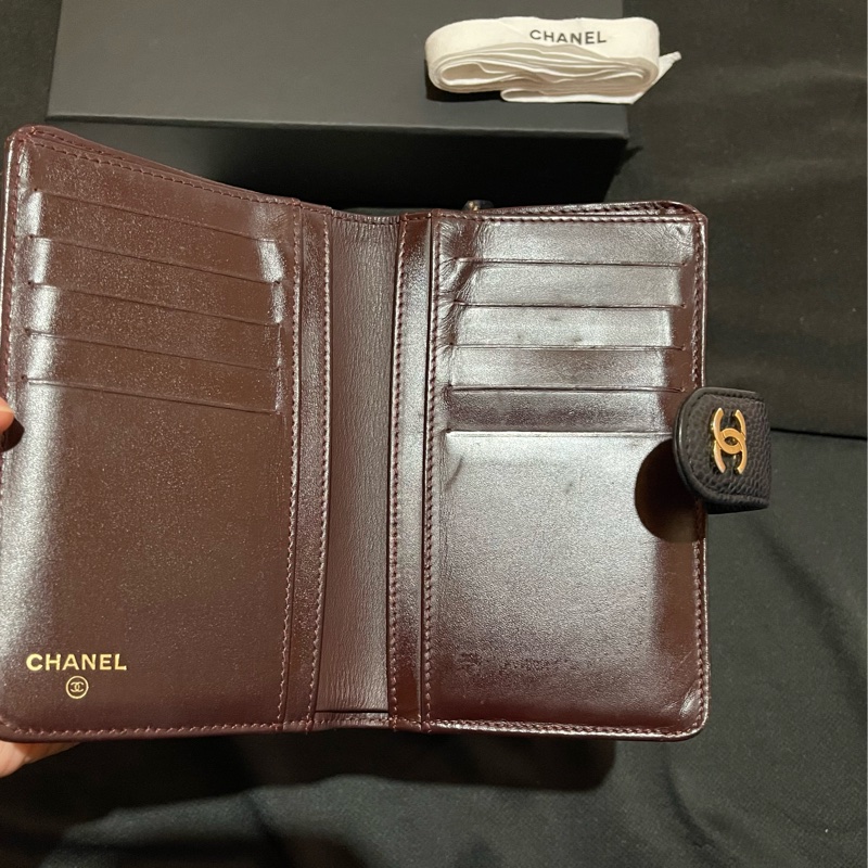 Chanel 香奈兒 19開金釦黑荔枝牛皮中夾-20