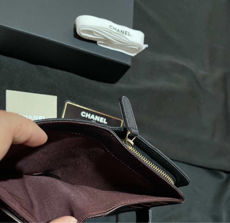Chanel 香奈兒 19開金釦黑荔枝牛皮中夾-21