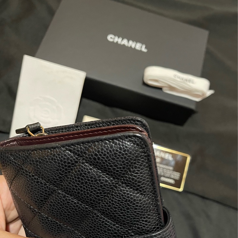 Chanel 香奈兒 19開金釦黑荔枝牛皮中夾-41