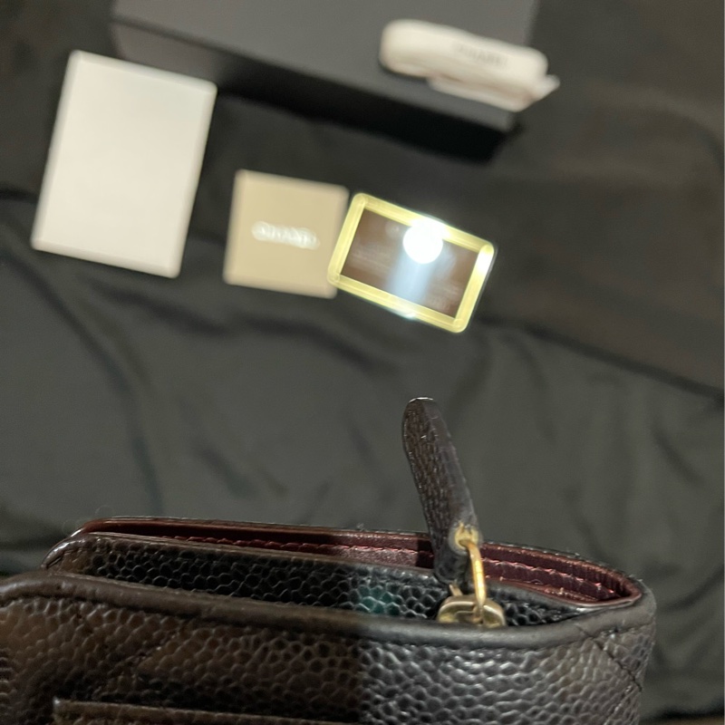 Chanel 香奈兒 19開金釦黑荔枝牛皮中夾-51
