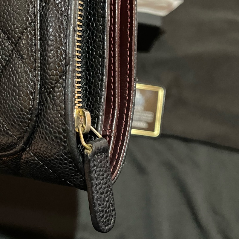 Chanel 香奈兒 19開金釦黑荔枝牛皮中夾-54